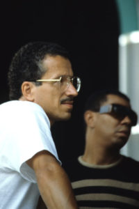 Keith Jarrett photographed in Lugano with Jack De Johnette