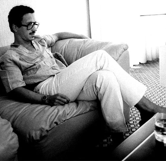 Keith Jarrett photographed in the hotel in Lugano