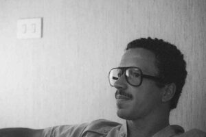 1986 - Keith Jarrett photographed in the hotel in Lugano, during Lugano Estival Jazz