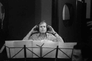 George Gruntz in Italy '80, in the recording studio in Milan
